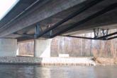 Bridge accross the Drava river in Ptuj